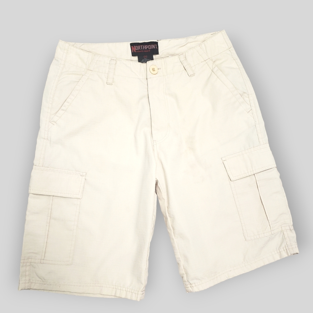 Northpoint Cargo Shorts Rip-Stop Cream Waist 34